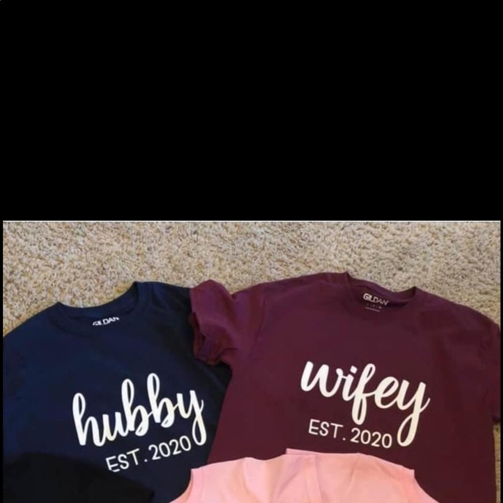 Hubby & Wifey tshirts